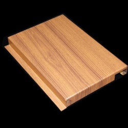 aluminum wood grain cladding board for wall decoration