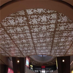 perforated ceiling aluminum panel, laser cut ceiling