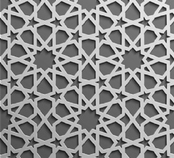 aluminum laser cut panel mashrabiya pattern
